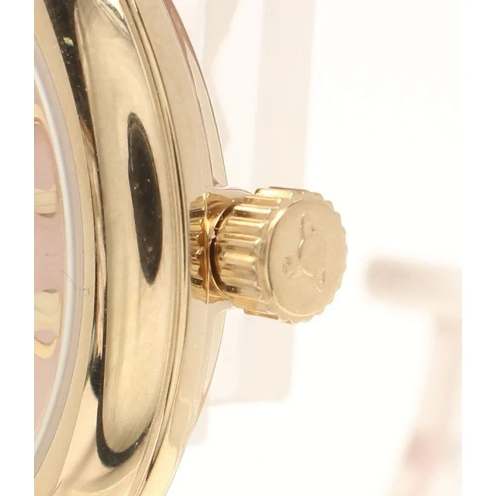 Vivienne Westwood Women's Watch With Box Gold Orb Quartz, Pink Leather Strap